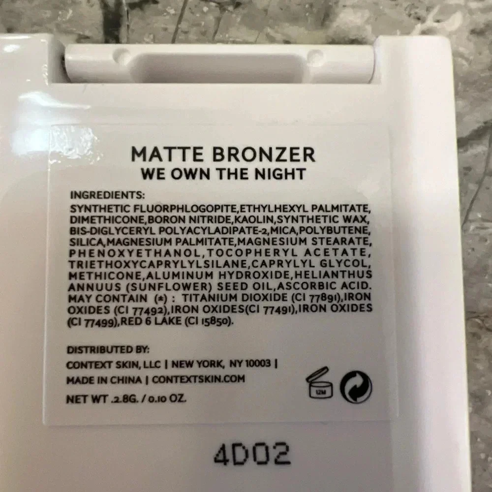 CONTEXT SKIN matte bronzer in WE‎ OWN THE NIGHT, new 0.1oz compact